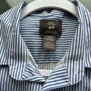 H&M Blue Striped Shirt